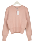 MANGO Blush Pink V-neck Jumper UK S