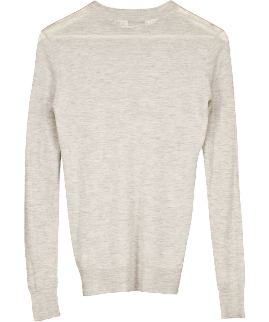 Joseph Grey Marl 100% Cashmere Very Fine Knit Jumper UK XS