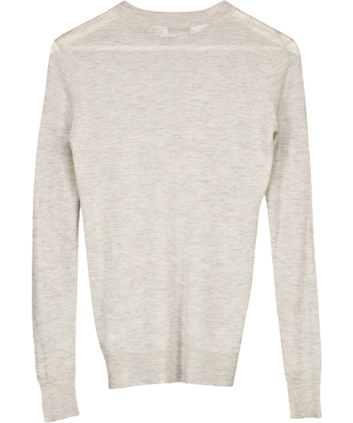 Joseph Grey Marl 100% Cashmere Very Fine Knit Jumper UK XS