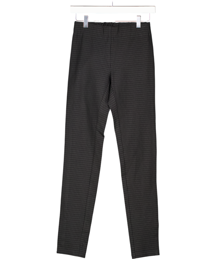 JOSEPH Grey Grey/black Diamon Print Stretch-garbardine Leggings UK 8
