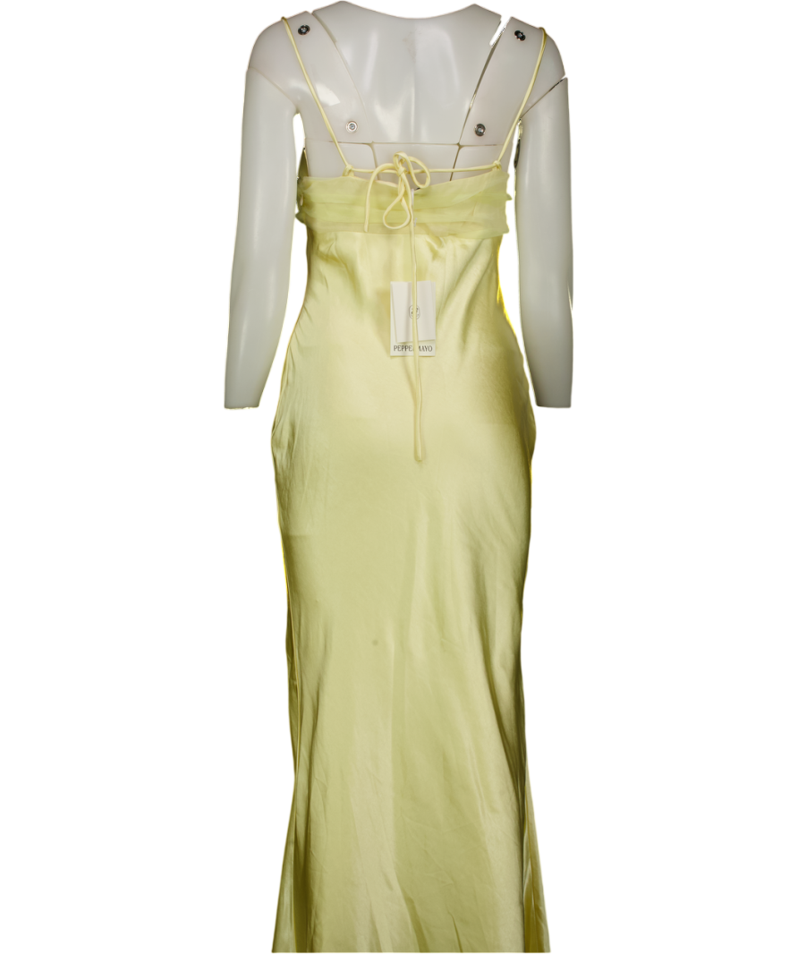 Peppermayo Yellow Belize Maxi Dress UK 10