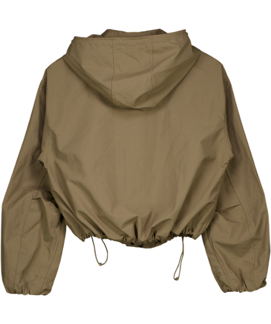 UNIQLO Green Cotton Blend Short Parka UK XS