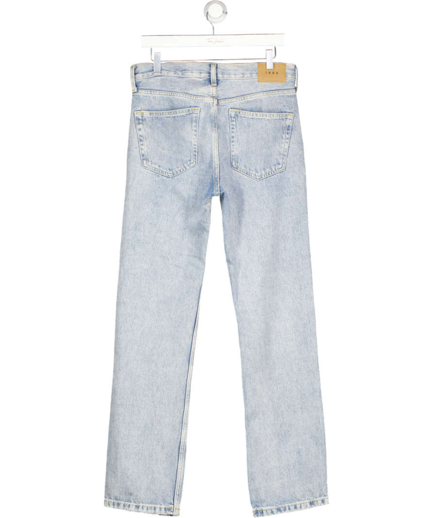 M&S Blue Straight Fit Light Wash Jeans W30