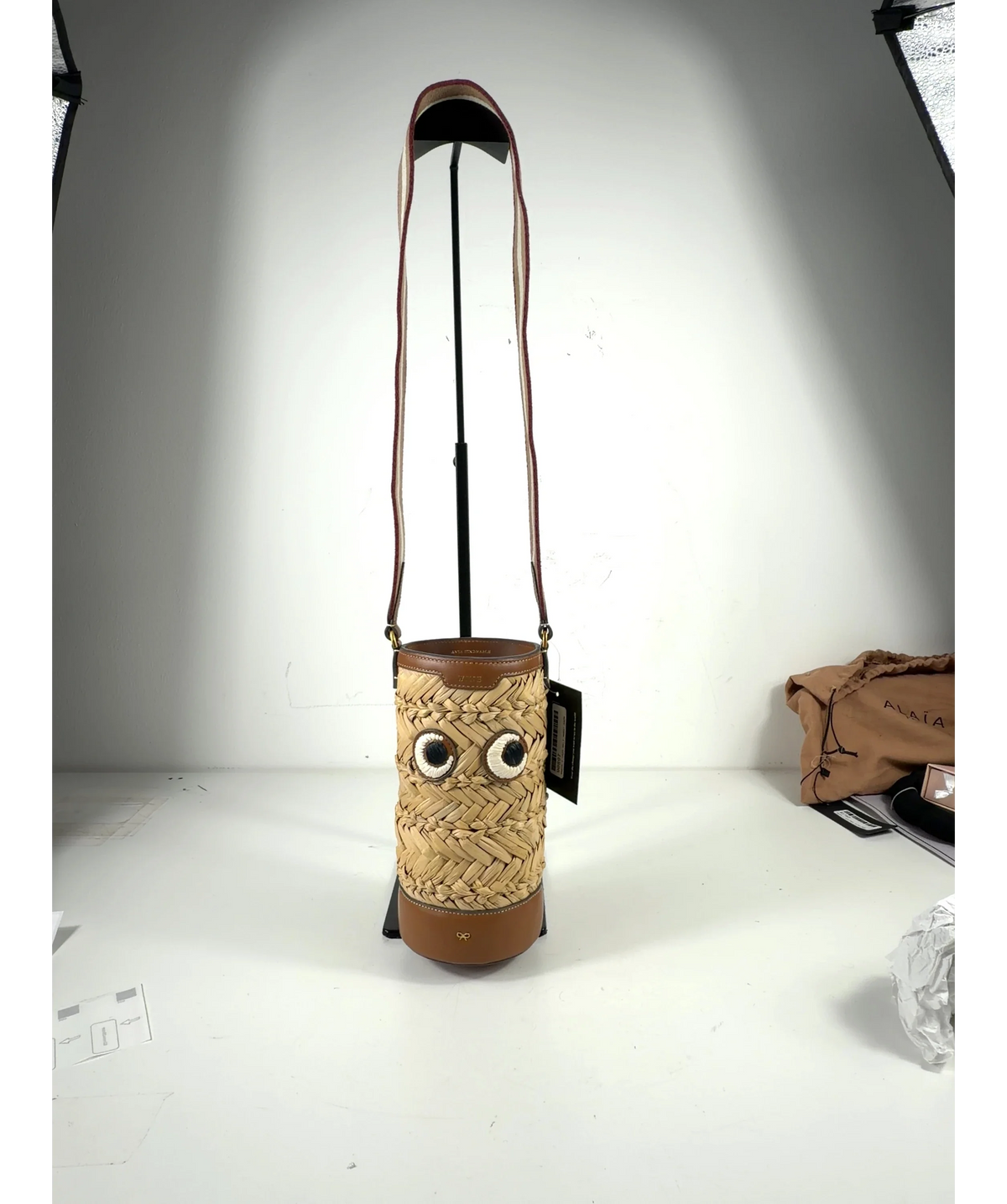 Anya Hindmarch Brown Colour — fabric detail