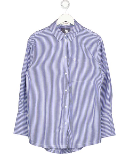 4th & Reckless Blue & White Striped Shirt UK 12