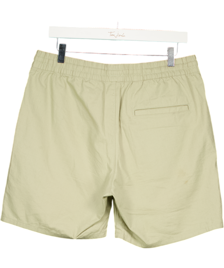 WEEKDAY Beige Drawstring Cotton Shorts UK M