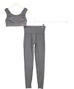 SEFI 2-piece Grey Activewear Leggings And Bra Set UK S