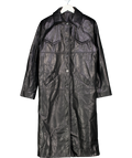 Mistress Rocks Black Vegan Leather Tailored Coat UK M