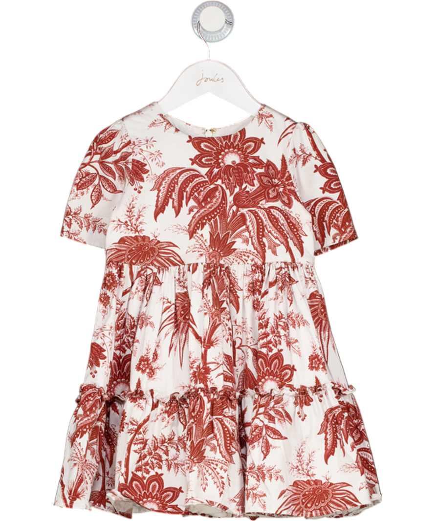 cara cara Red Floral Dress 4 Years