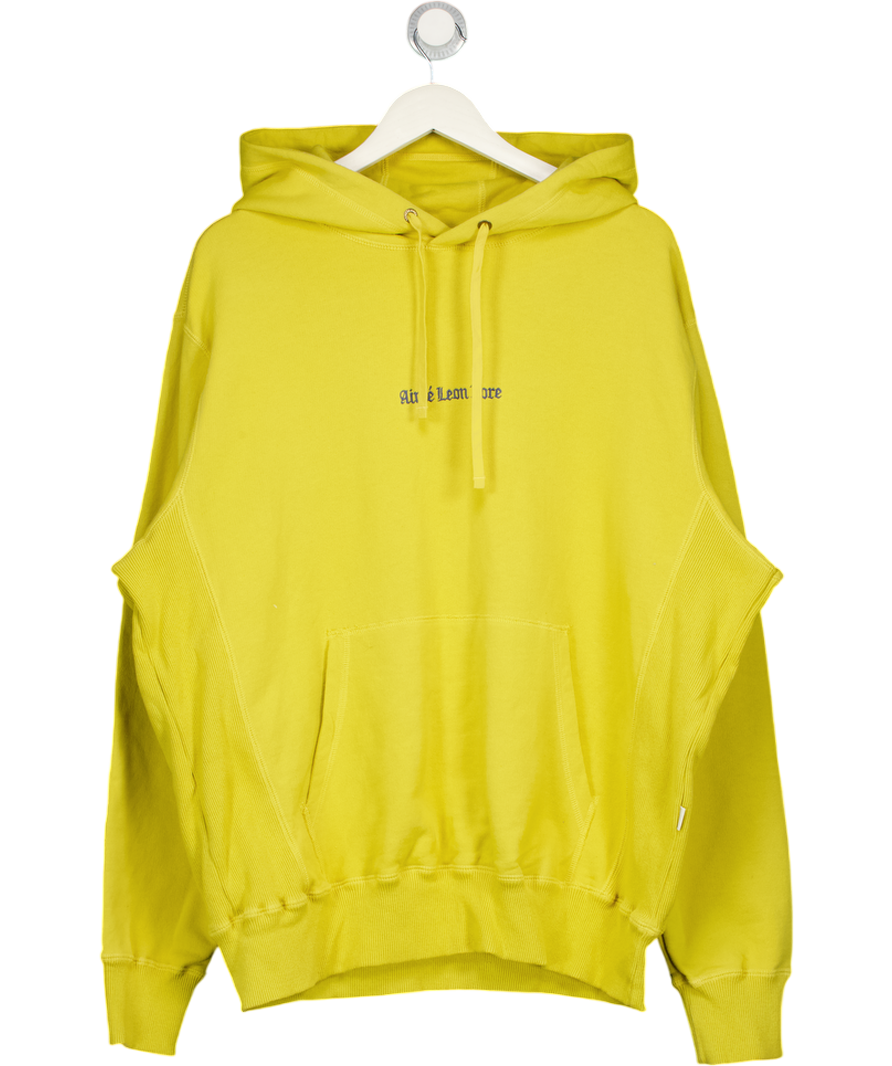 AIME LEON DORE Dore Yellow Logo Hoodie UK XL
