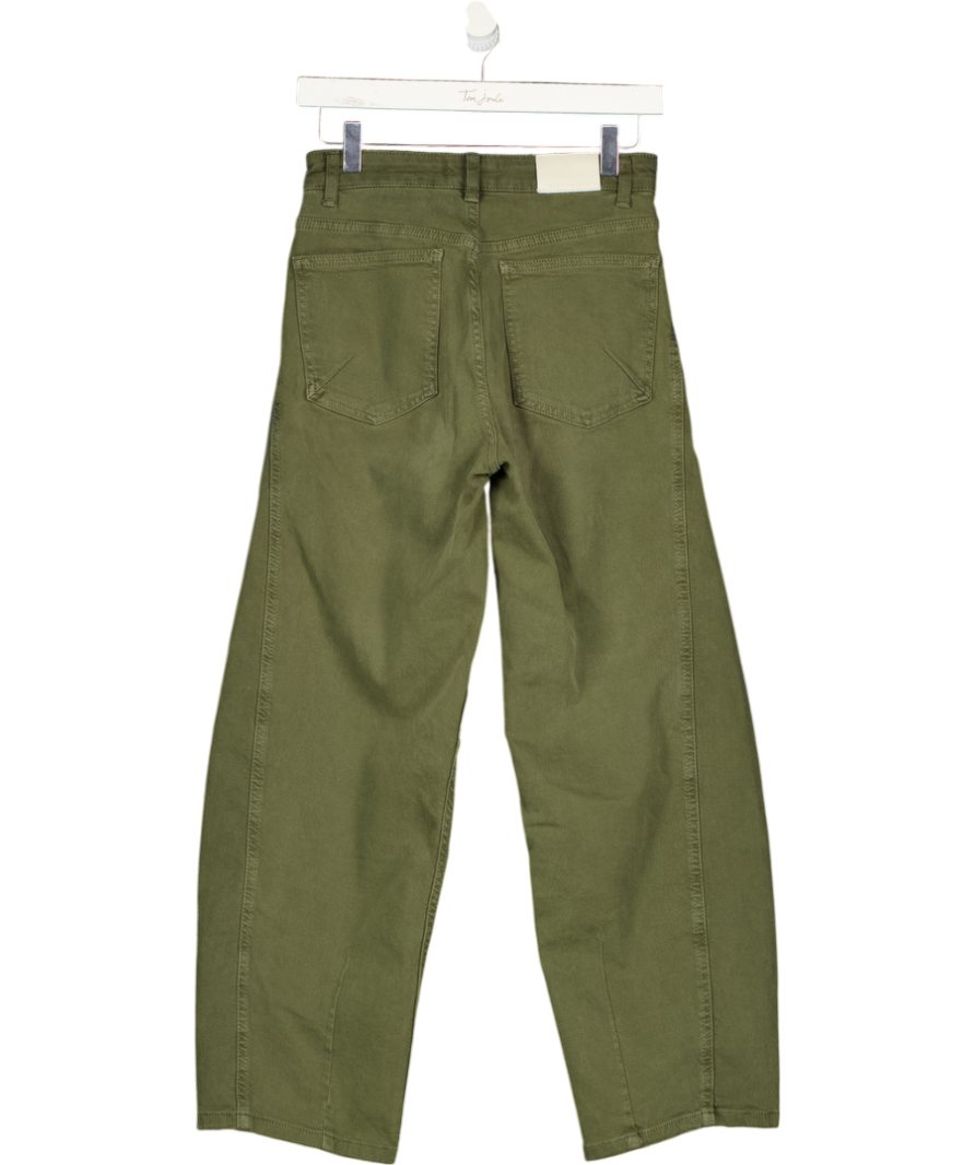 MINT VELVET Khaki Green Utility Barrel Jeans UK 6