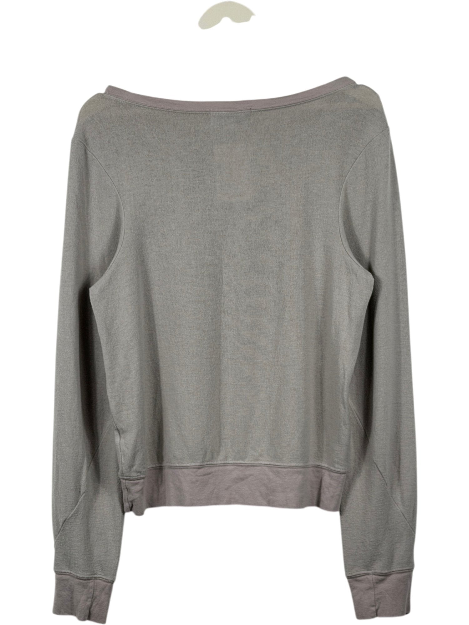 WILDFOX Grey Glitter Heart Supersoft Sweatshirt UK S