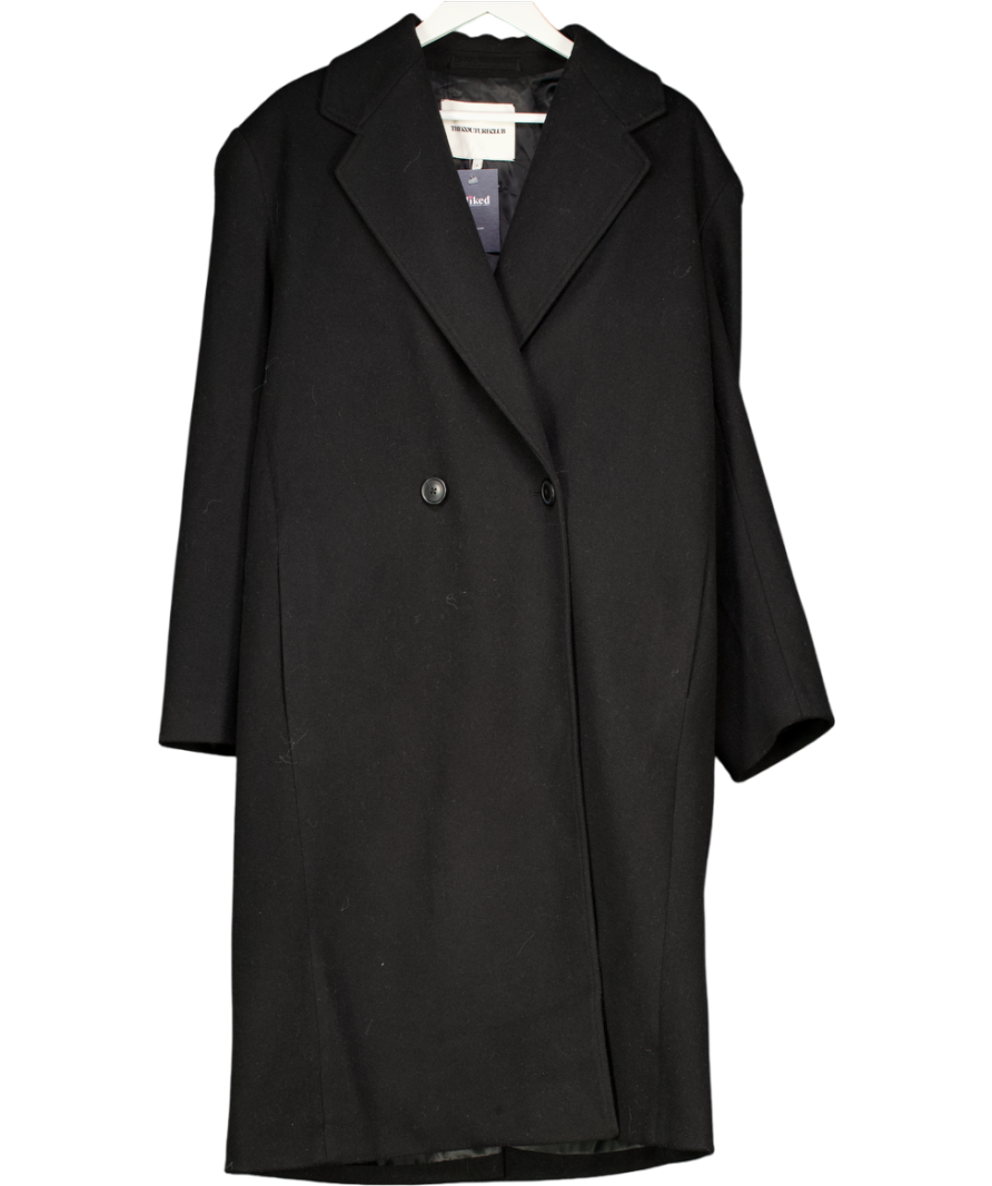The Couture Club Longline Overcoat - Black UK S