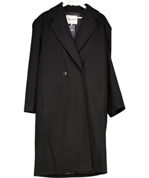 The Couture Club Longline Overcoat - Black UK S