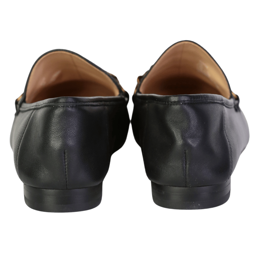 Coach Black Leather Loafers With Gold "c"logo Snaffle Us7.5 UK 5.5 EU 38.5 👠