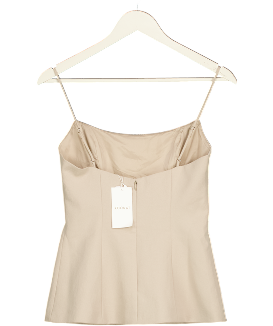 kookai Beige Ariel Top UK 6
