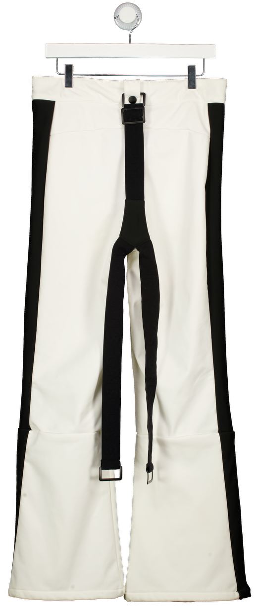 TOPSHOP Black & White Straight Leg Ski Trousers UK 14