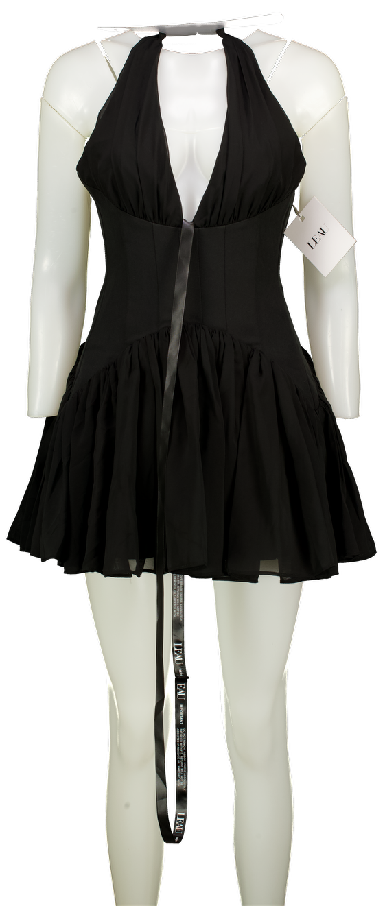 L'EAU Black Harper Corset Mini Dress UK XS