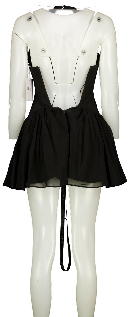 L'EAU Black Harper Corset Mini Dress UK XS