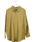 ASOS Green Long Sleeve Cotton Oversized Shirt UK S