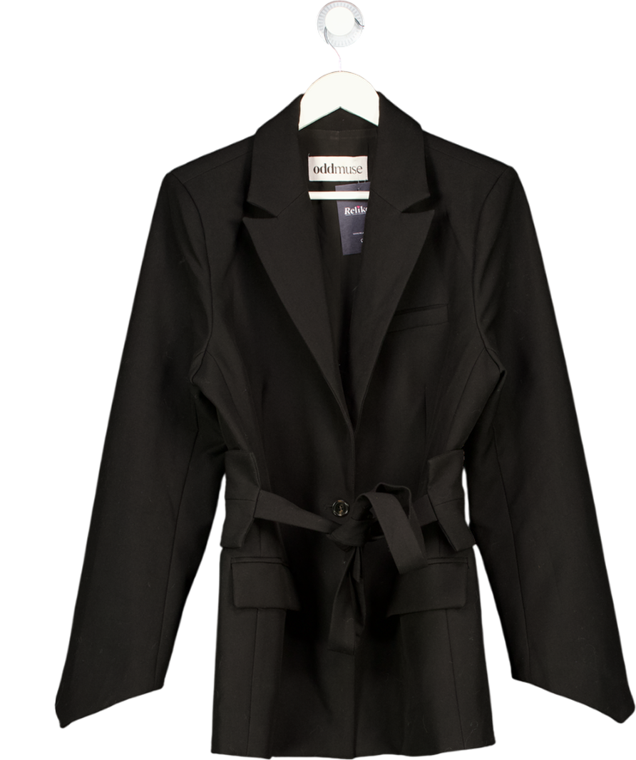 ODDMUSE Belted Blazer  Black UK S