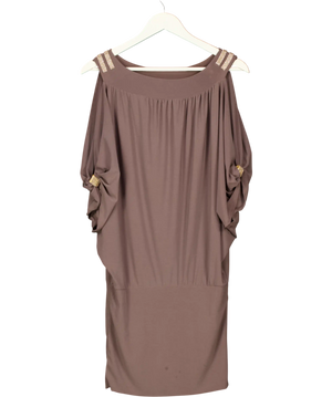 Flam Mode Grey Spring Dress UK S