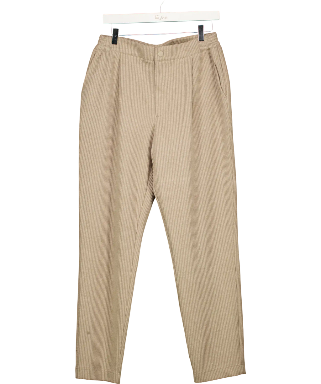 VARLEY Beige  Perrie Tapered 29.5 Cord Sweat Trousers UK M