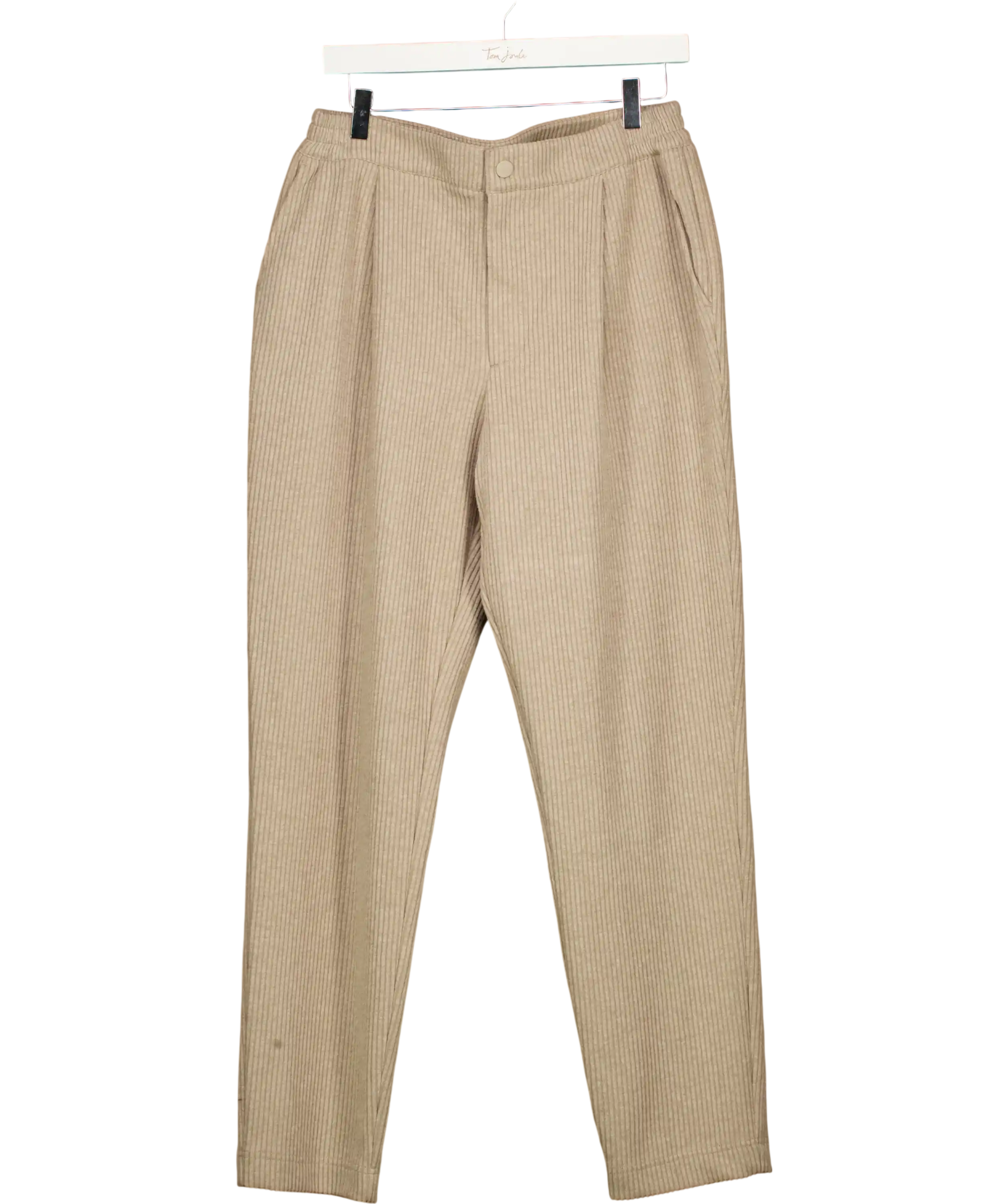 VARLEY Beige  Perrie Tapered 29.5 Cord Sweat Trousers UK M