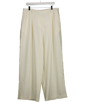 Lilysilk White Medium Rise Business Trousers UK 20