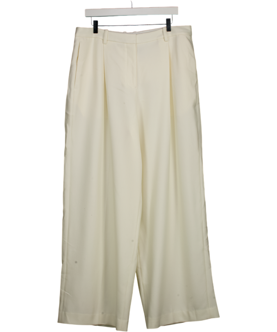 Lilysilk White Medium Rise Business Trousers UK 20
