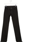 J BRAND Black Mid-rise Slim Fit The Cigarette Leg Jeans W25