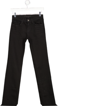 J BRAND Black Mid-rise Slim Fit The Cigarette Leg Jeans W25