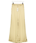 SEPHI Yellow The Starlet Satin Wide Leg Trousers UK 6