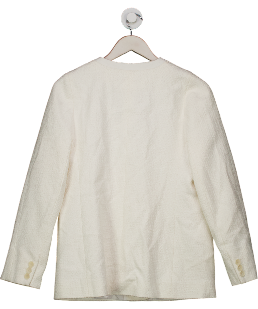 ME + EM Ivory White Tweed Jacket UK 12