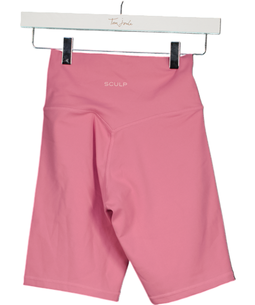 Sculp Pink Seamless Gym Shorts UK M
