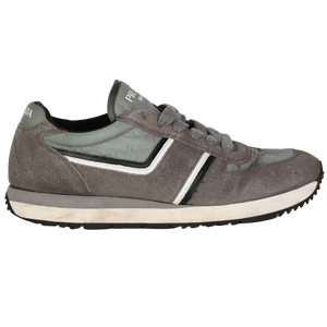Prada Grey Luxury Suede Runner Trainers UK 9.5 EU 43.5