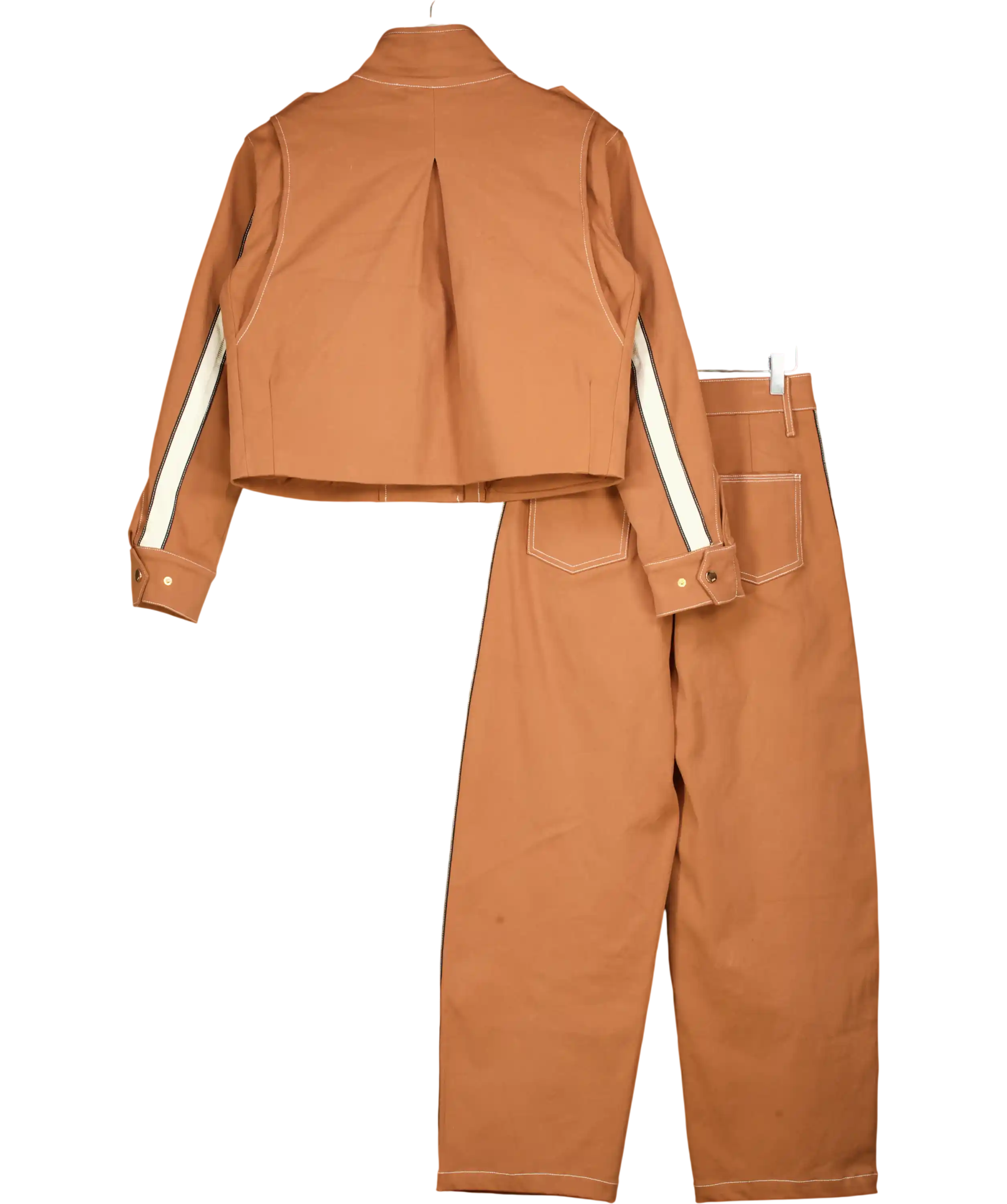 Karen Millen Brown Zip Up Jacket With Trousers UK 6