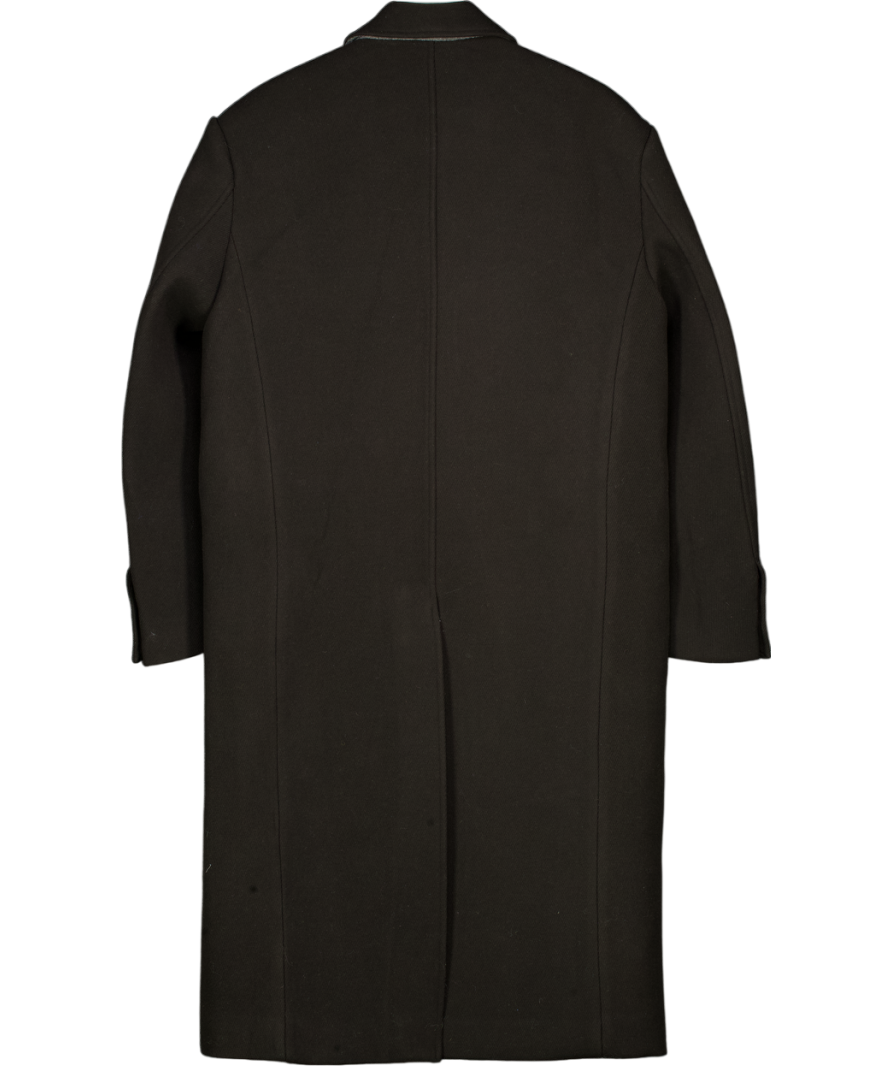 OASIS Black Double Breasted Tailored Coat UK L