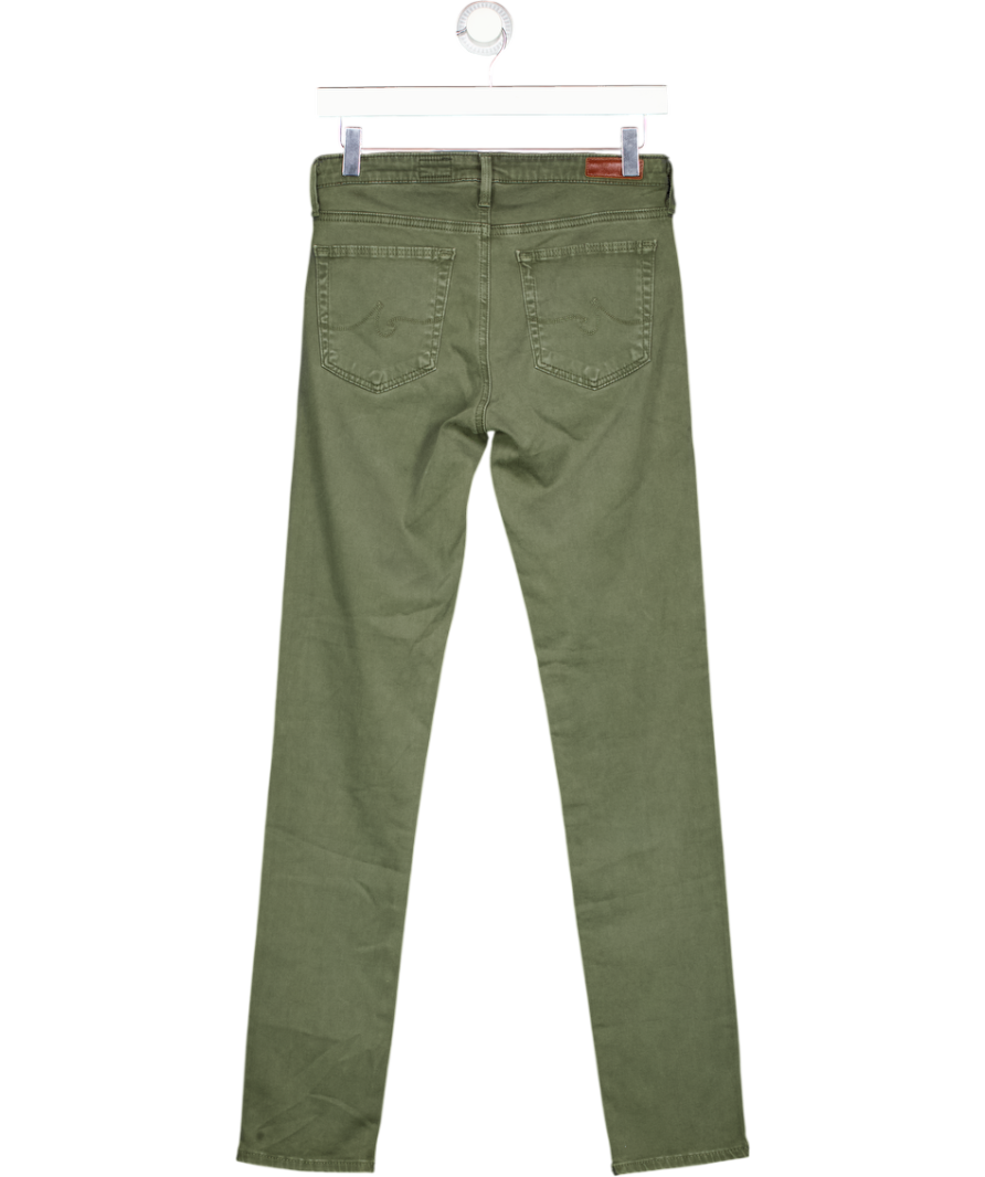 AG Adriano Goldschmied Green E3c4 Prima Cigarette-leg Stretch-denim Jeans W26