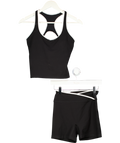 White Fox Black Defence Short And Top Set UK S