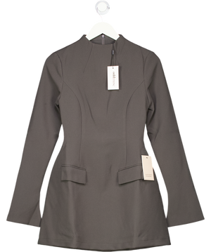 oddmuse Split Sleeve Mini Dress In Slate Grey UK XS
