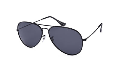 prive revaux Black The Commando Handcrafted Designer Polarized Aviator Sunglasses in case