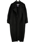 Karen Millen Black Knit Wool Blend Coatigan UK S
