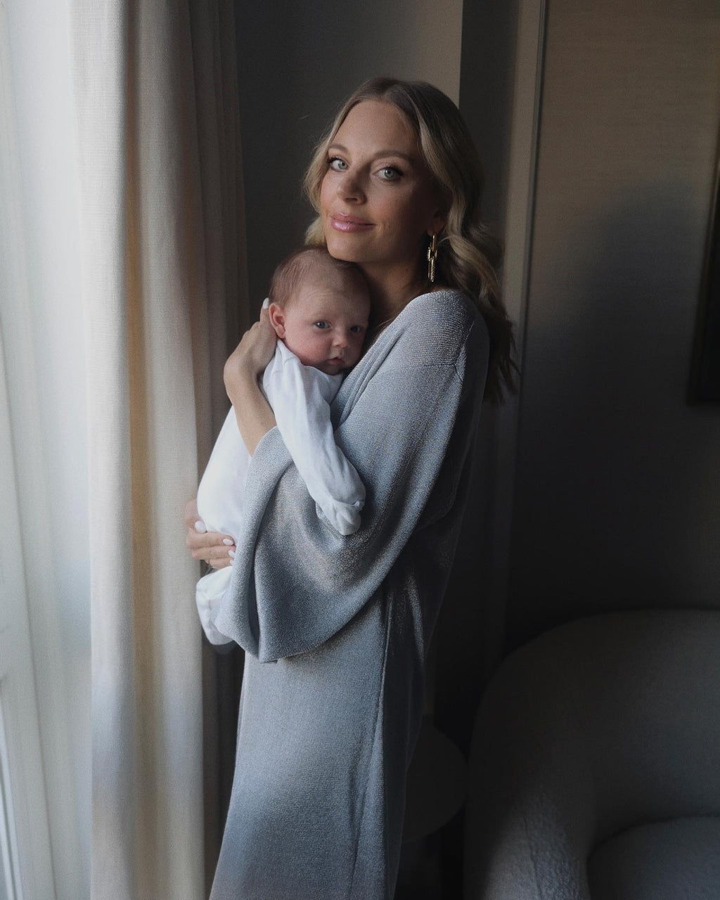 Totême Metallic Knit Maxi Dress UK XS