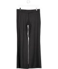 Stella McCartney Black Stretch Wool Wide Leg Pants W38
