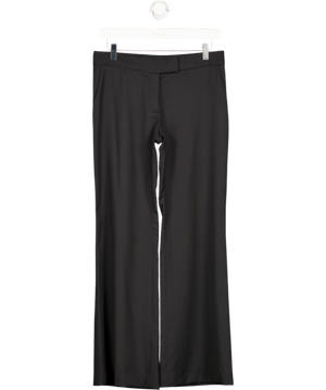 STELLA MCCARTNEY Black Wool Wide Leg Pants FR38 UK 10