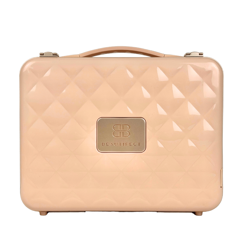 BEAUTIFECT Nude Portable Vanity Case With Led Lighted Mirror