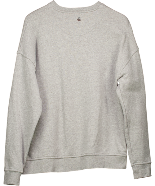 4th & Reckless Grey Logo Sweatshirt UK S