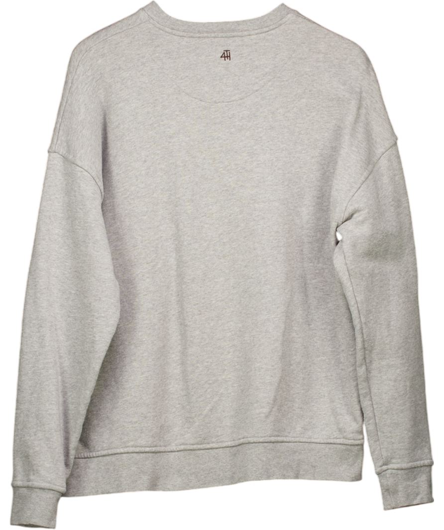 4th & Reckless Grey Logo Sweatshirt UK S