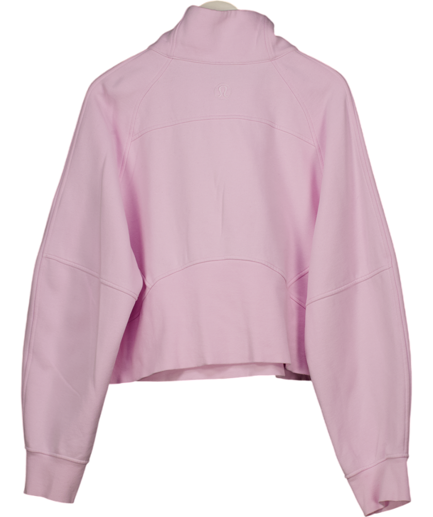 Lululemon Baby Pink Half Zip Sweatshirt UK S/M